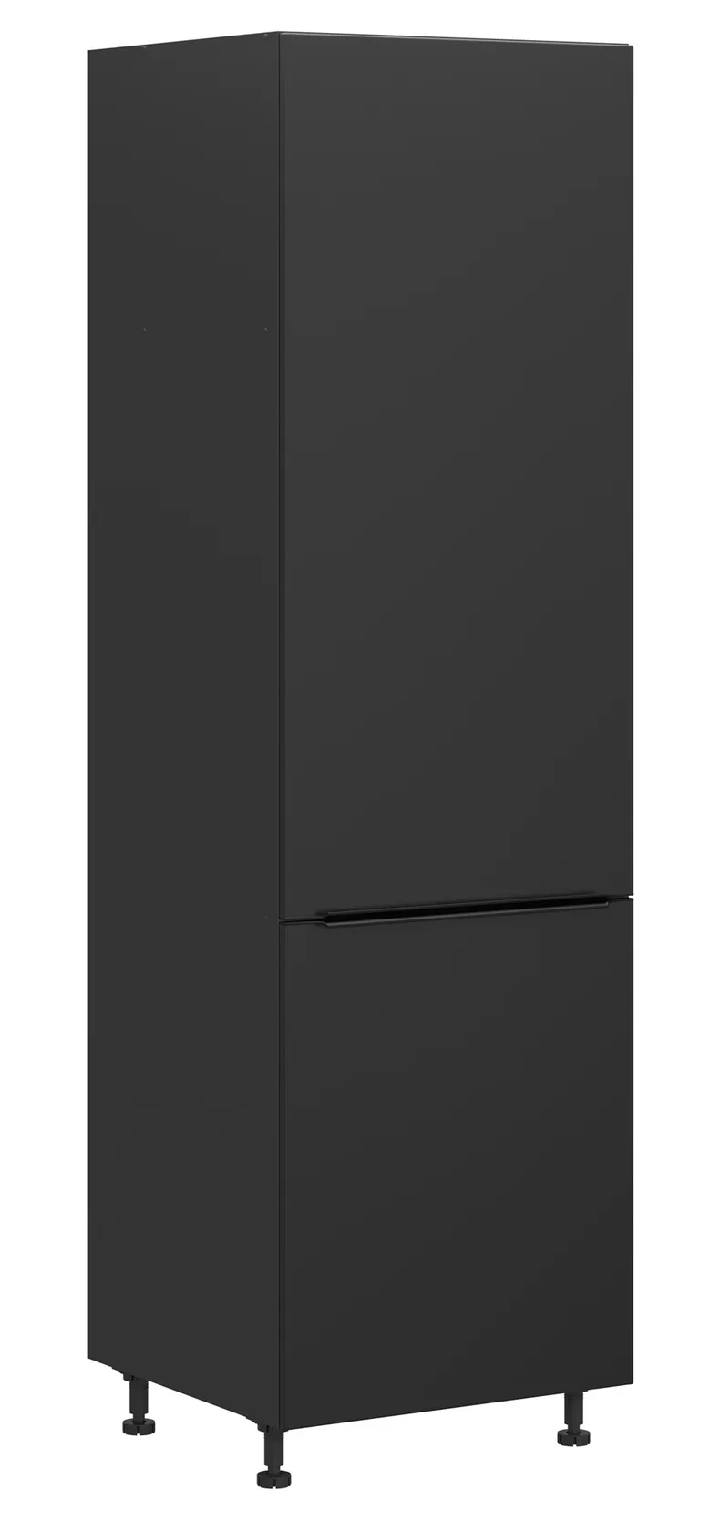 BRW Кухонный шкаф Sole L6 60 см правой высоты черный матовый, черный/черный матовый FM_D_60/207_P/P-CA/CAM фото №2