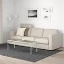 IKEA VIMLE ВІМЛЕ, 3-місний диван, з підголовником / Gunnared бежевий 393.990.27 фото thumb №2