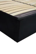 Ліжко двоспальне HALMAR PALAZZO 160x200 см, чорне / золоте фото thumb №6
