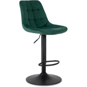 Барный стул бархатный MEBEL ELITE ARCOS 2 Velvet, зеленый фото