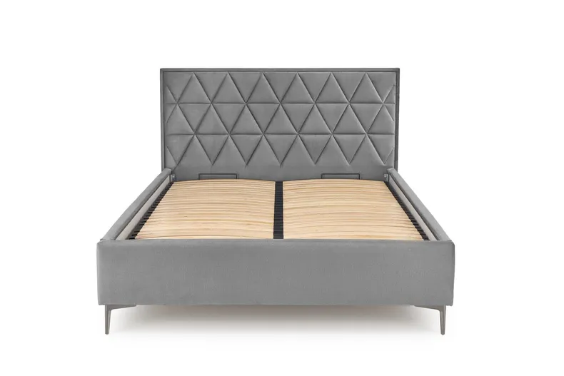Узголів'я ліжка HALMAR MODULO W5 160 см сірого кольору. Моноліт 85 фото №3