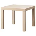 IKEA LACK ЛАКК, придиванный столик, белый крашеный дуб, 55x55 см 703.190.28 фото thumb №1