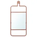 IKEA GRANVÅG ГРАНВОГ, дзеркало, настінне кріплення / рожевий, 22x48 см 505.109.85 фото thumb №1