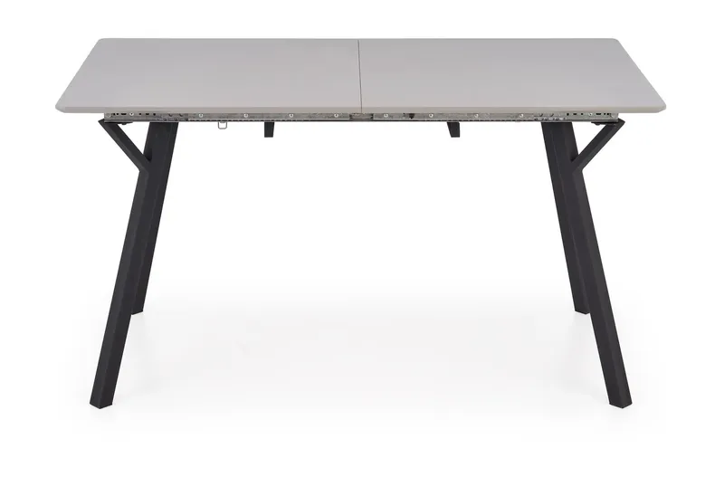 Розкладний стіл кухонний HALMAR BALROG 2 140-180x80 см, стільниця - світло-сіра, ніжки - чорні фото №8
