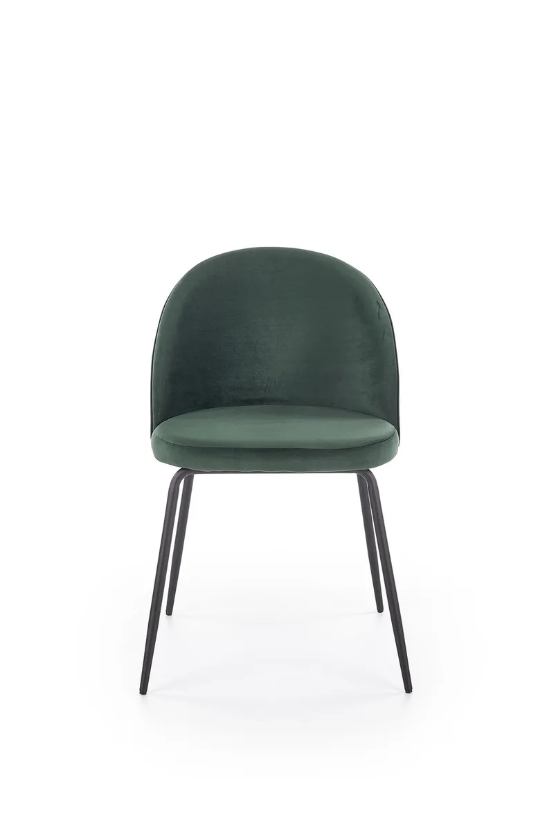 Кухонный стул бархатный HALMAR K314 Velvet, темно-зеленый фото №8