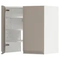 IKEA METOD МЕТОД, навесной шкаф д / вытяжки / полка / дверь, белый / матовый темно-бежевый, 60x60 см 095.052.70 фото thumb №1