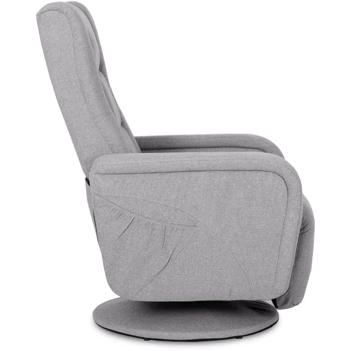 Поворотне масажне крісло MEBEL ELITE SPIKE 2, тканина: Сірий фото №9