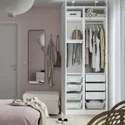 IKEA PAX ПАКС / GRIMO ГРИМО, гардероб, комбинация, белый / белый, 100x60x236 см 794.780.94 фото thumb №2