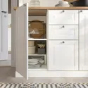 IKEA ÖNNERUP ЕННЕРУП, міні-кухня, кремово-білий, 130x64x219 см 005.002.86 фото thumb №4
