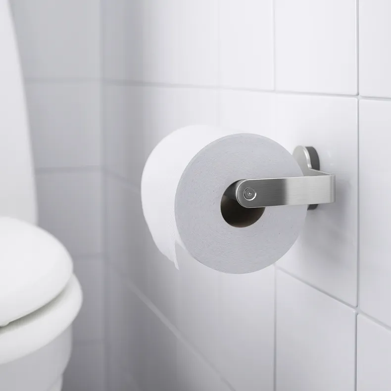 IKEA BROGRUND БРОГРУНД, держатель туалетной бумаги, нержавеющая сталь 003.285.40 фото №2