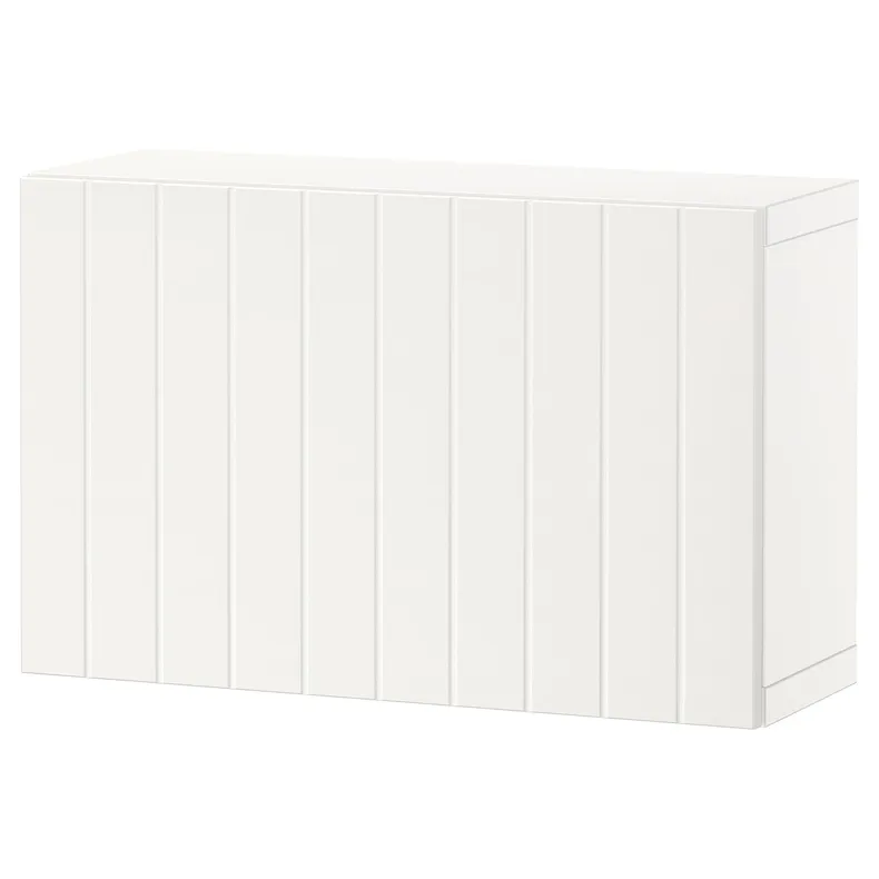 IKEA BESTÅ БЕСТО, настінна комбінація шаф, білий / Суттервікен білий, 60x22x38 см 394.292.46 фото №1