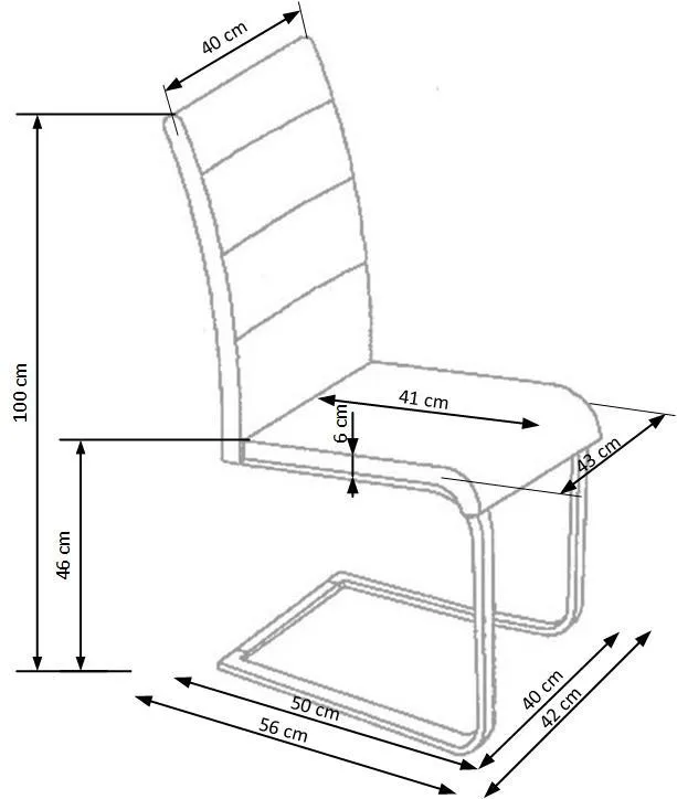 Кухонний стілець HALMAR K85 сірий фото №8