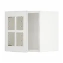 IKEA METOD МЕТОД, навесной шкаф со стеклянной дверцей, белый / Стенсунд белый, 40x40 см 894.698.38 фото thumb №1