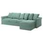 IKEA GRÖNLID ГРЕНЛІД, 4-місний диван із кушеткою, ЛЬЙУНГЕН світло-зелений 594.088.46 фото