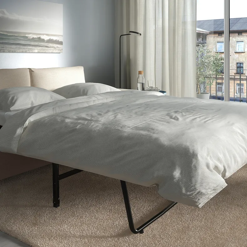 IKEA VIMLE ВІМЛЕ, 3-місний диван-ліжко, з широкими підлокітниками / Gunnared бежевий 795.452.15 фото №5