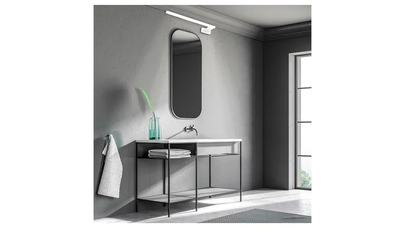 BRW Светильник настенный металлический для ванной комнаты Shine LED белый 086748 фото №4