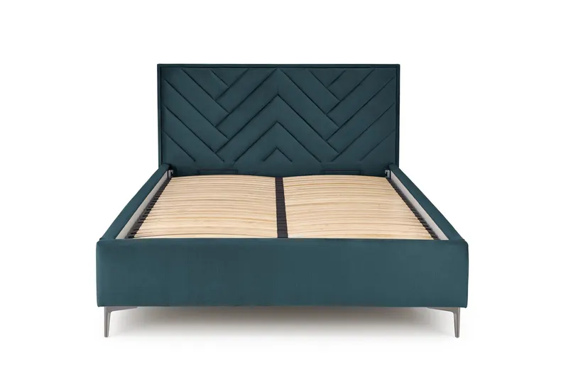Изголовье кровати HALMAR MODULO W1 160 см темно-зеленого цвета. Монолит 37 фото №5