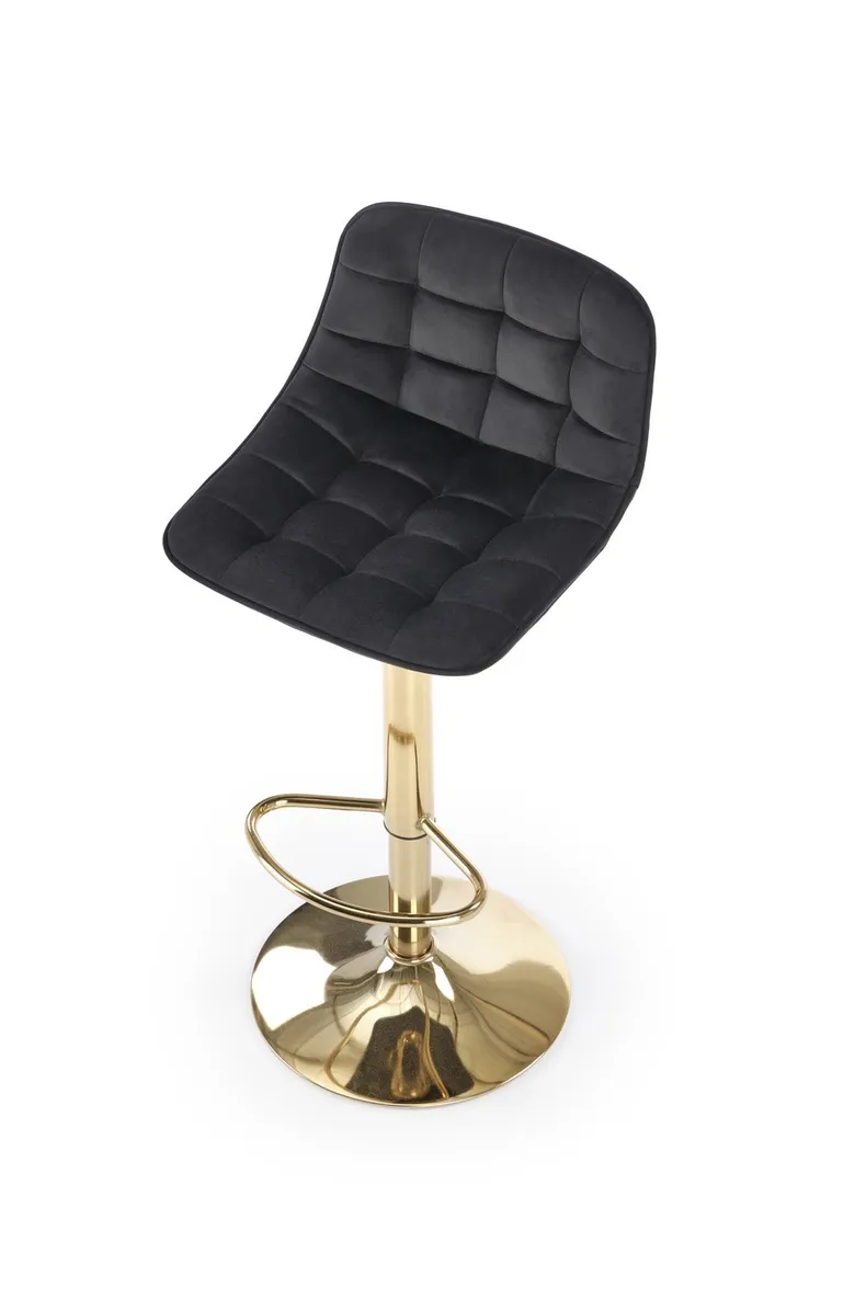Барний стілець HALMAR H120 чорний, золотий фото №10