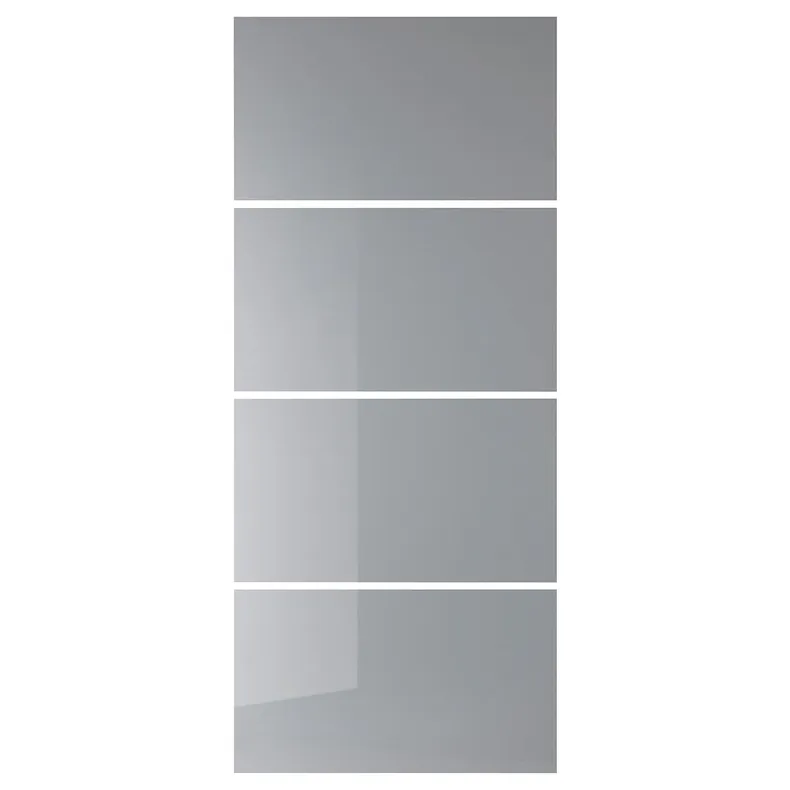 IKEA BJÖRNÖYA БЙЕРНЕЙА, 4 панелі для рами розсувних дверцят, ефект сірого відтінку, 100x236 см 704.807.51 фото №1