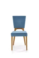 Кухонний стілець HALMAR WENANTY дуб медовий/синій фото thumb №6