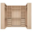 IKEA PAX ПАКС, гардероб угловой, белый крашеный дуб, 113 / 276 / 113x236 см 893.313.51 фото thumb №1