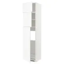 IKEA METOD МЕТОД, высокий шкаф д / холодильника / 3дверцы, белый Энкёпинг / белая имитация дерева, 60x60x240 см 094.735.37 фото thumb №1