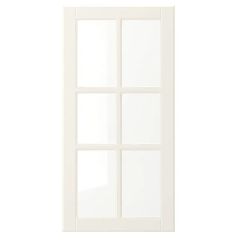 IKEA BODBYN БУДБИН, стеклянная дверь, крем, 40x80 см 104.850.49 фото №1