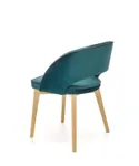 Кухонный стул бархатный HALMAR MARINO Velvet, темно-зеленый MONOLITH 37 / дуб медовый фото thumb №4