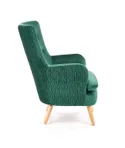 Крісло м'яке HALMAR RAVEL темно-зелений/натуральний фото thumb №4