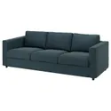 IKEA VIMLE ВІМЛЕ, чохол для 3-місного дивана, Hillared темно-синій 194.411.45 фото thumb №2