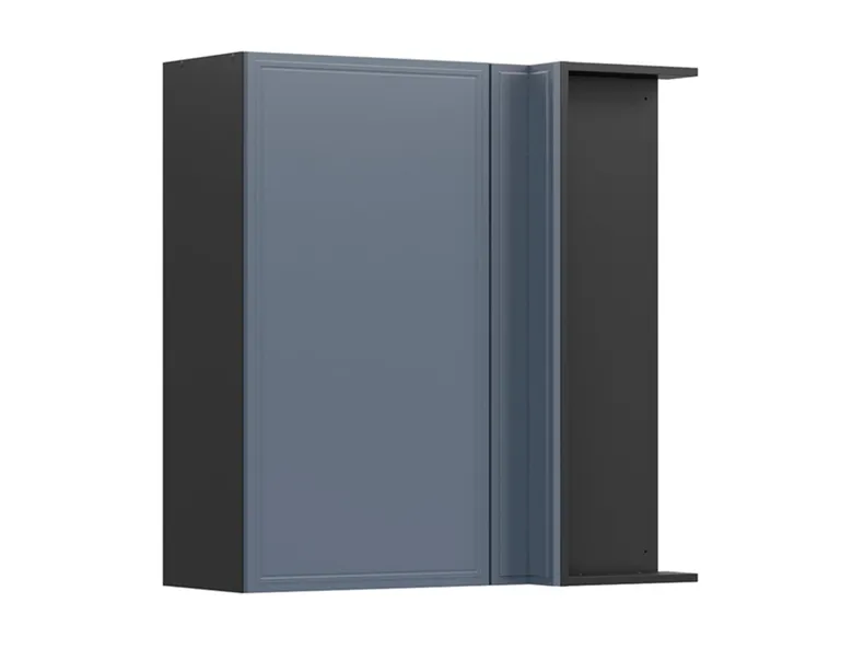 BRW Верди кухонный угловой верхний шкаф правый мистик матовый строит угловой 90х95см, черный/матовый FL_GNW_90/95/40_P/B-CA/MIM фото №2
