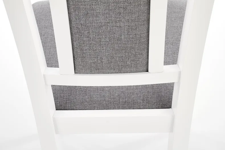 Кухонный стул деревянный HALMAR KONRAD белый/серый фото №3