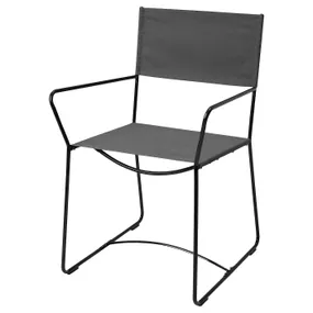 IKEA HÖGALT ХЁГАЛЬТ, стул, черный / Дльвсборгский темно-серый 005.344.51 фото