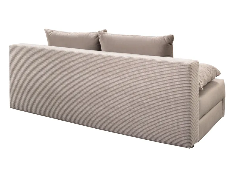 BRW Трехместный диван Gapi раскладной диван с ящиком для хранения велюровый вельвет бежевый, Парос 2/Посо 105/Посо 2 SO3-GAPI-LX_3DL-G2_BD5E01 фото №6