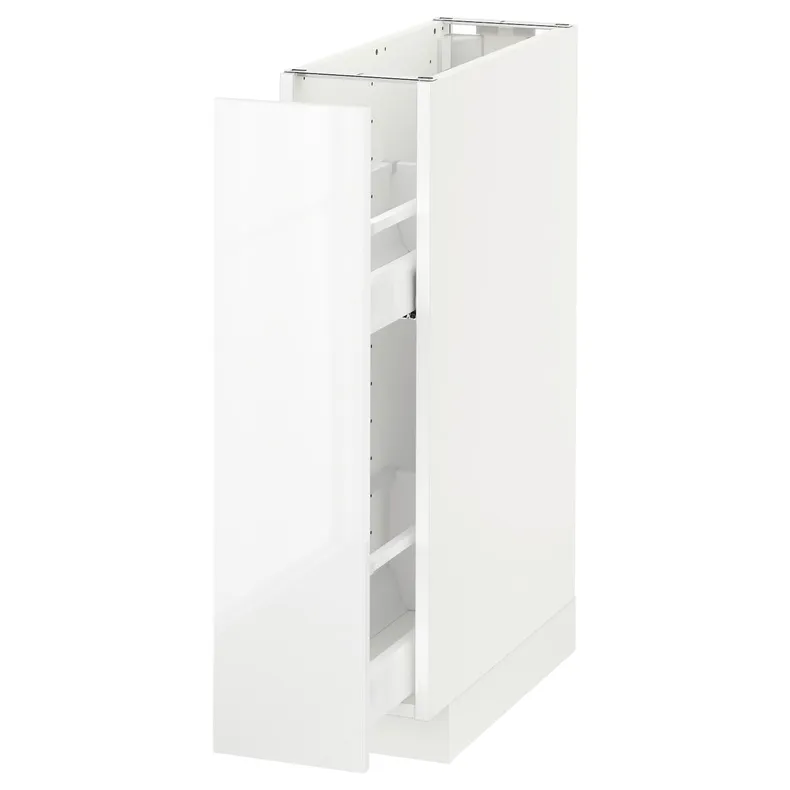 IKEA METOD МЕТОД, підлог шафа / висувна внутрішн секція, білий / РІНГХУЛЬТ білий, 20x60 см 891.648.75 фото №1