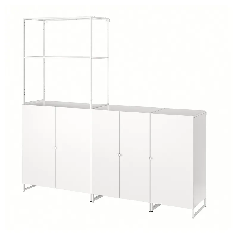IKEA JOSTEIN ЙОСТЕЙН, стеллаж с дверцами, внутренний / наружный / белый, 182x44x180 см 694.372.97 фото №1