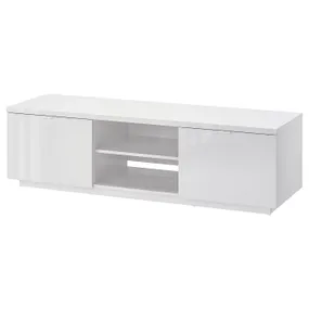 IKEA BYÅS БЮОС, тумба под ТВ, глянцевый белая, 160x42x45 см 802.277.97 фото