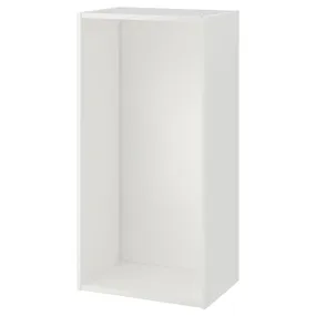 IKEA PLATSA ПЛАТСА, каркас, білий, 60x40x120 см 303.309.47 фото