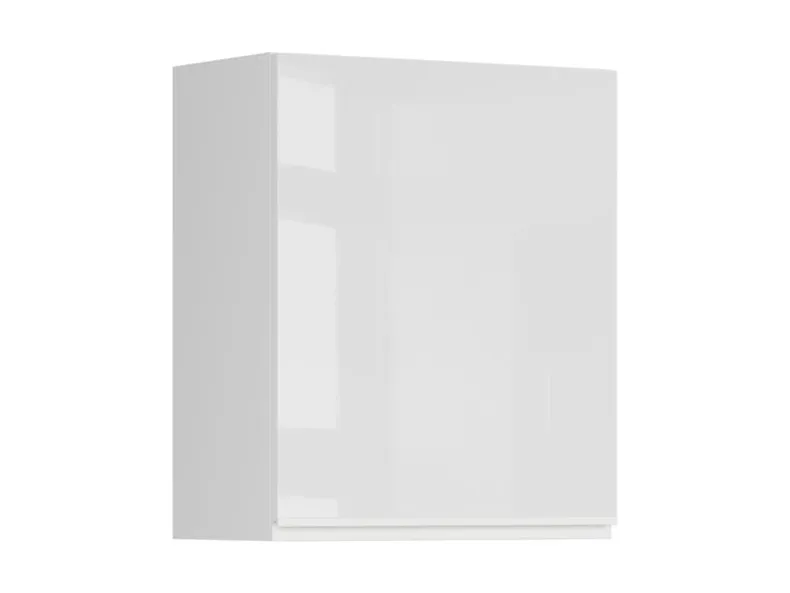 BRW Кухонный верхний шкаф Sole 60 см со сливом правый белый глянец, альпийский белый/глянцевый белый FH_GC_60/72_P-BAL/BIP фото №2
