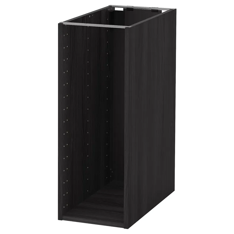 IKEA METOD МЕТОД, каркас напольного шкафа, имитация дерева черный, 30x60x80 см 104.172.82 фото №1
