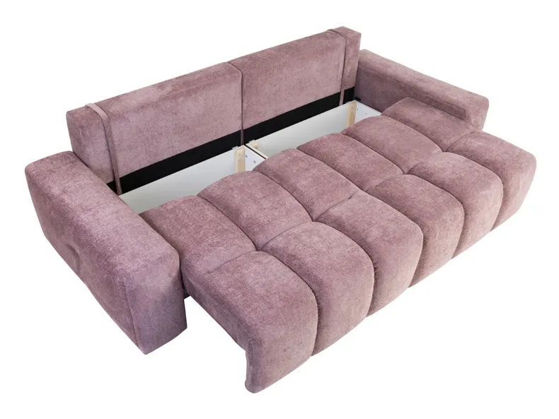 BRW Тримісний розкладний диван Evora з ящиком для зберігання рожевий, Буття 16 SO3-EVORA-LX-3DL-GB_BBEF88 фото №5