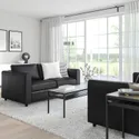 IKEA VIMLE ВІМЛЕ, 2-місний диван, Гранн/Бомстад чорний 593.062.92 фото thumb №2