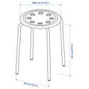 IKEA MELLTORP МЕЛЬТОРП / MARIUS МАРІУС, стіл+2 табурети, білий/чорний, 75 см 990.117.64 фото thumb №7