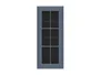 BRW Верхний кухонный шкаф Верди 40 см правый с витриной Мистик матовый, черный/матовый FL_G_40/95_PV-CA/MIM фото