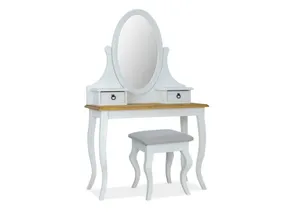 Туалетний столик SIGNAL POPRAD, медово-коричневий / соснова патина фото