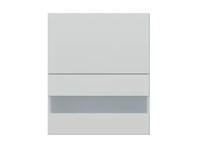 BRW Кухонний гарнітур Top Line 60 см з відкидною вітриною світло-сірий матовий, гренола сірий/світло-сірий матовий TV_G2O_60/72_OV/O-SZG/BRW0014 фото