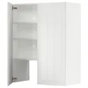 IKEA METOD МЕТОД, настінн шаф д / витяжки з полиц / дверц, білий / стенсундський білий, 80x100 см 195.042.94 фото thumb №1