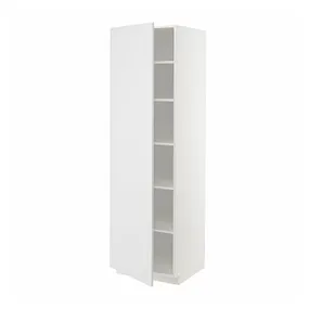 IKEA METOD МЕТОД, высокий шкаф с полками, белый / Стенсунд белый, 60x60x200 см 894.605.74 фото