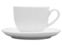 BRW Daisy, чашка з блюдцем, білий, кераміка, 200 мл 077743 фото thumb №1