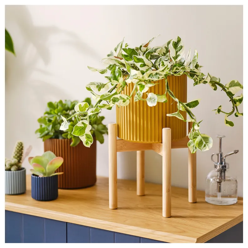 IKEA DAKSJUS ДАКСЙУС, підставка для рослин, бамбук, 21 см 105.670.21 фото №3